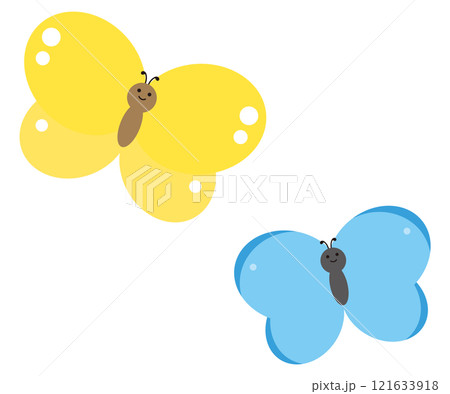 かわいいちょうちょのイラスト かわいいちょうちょのイラスト 121633918