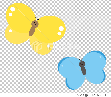 かわいいちょうちょのイラスト かわいいちょうちょのイラスト 121633918