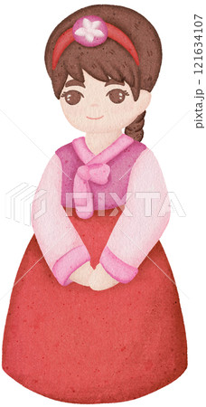 people wearing hanbok 121634107