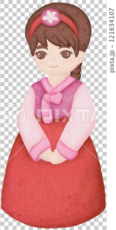 people wearing hanbok 121634107