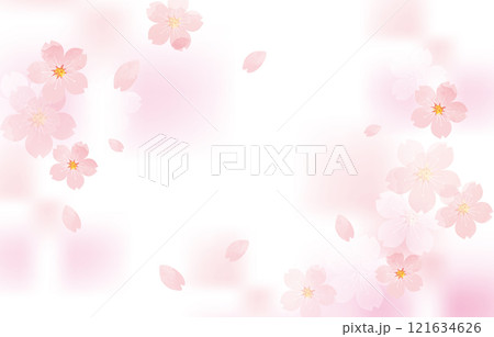 美しい桜の背景イラスト 美しい桜の背景イラスト 121634626