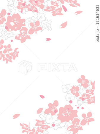 美しい桜の背景イラスト 美しい桜の背景イラスト 121634633
