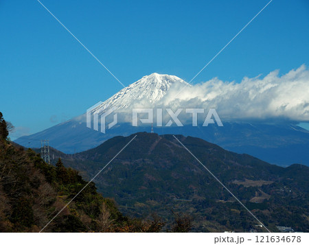 静岡県静岡市・薩埵峠から望む富士山 静岡県静岡市・薩埵峠から望む富士山 121634678