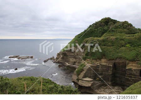 千葉県勝浦市の鵜原理想郷の風景 千葉県勝浦市の鵜原理想郷の風景 121635837