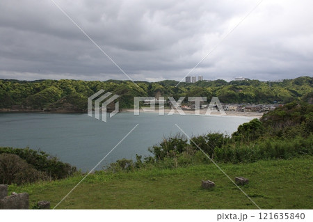 千葉県勝浦市の鵜原理想郷の風景 千葉県勝浦市の鵜原理想郷の風景 121635840