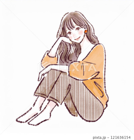 女性・女の子のイラスト素材 121636154