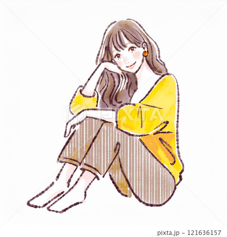 女性・女の子のイラスト素材 121636157