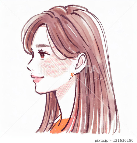 女性・女の子のイラスト素材 121636180