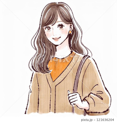 女性・女の子のイラスト素材 121636204