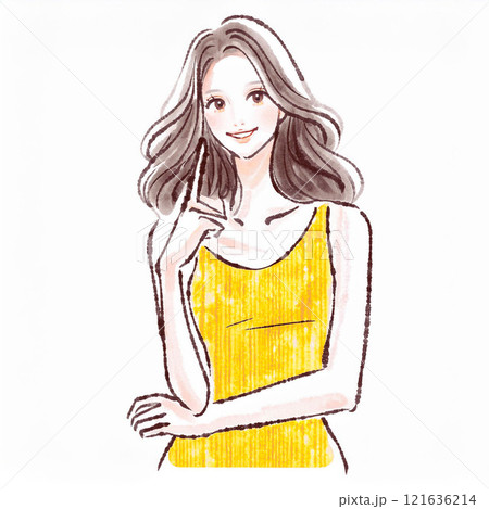 女性・女の子のイラスト素材 121636214