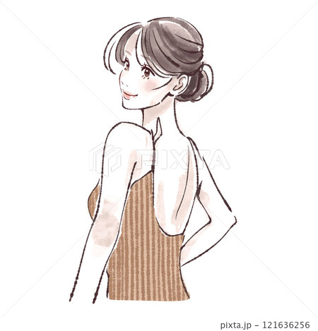 女性・女の子のイラスト素材 121636256