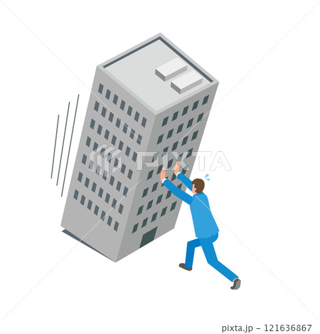 会社を支える男性 121636867