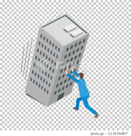 会社を支える男性 121636867