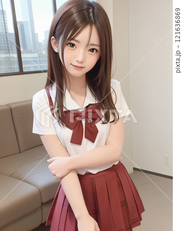 日本人の女子高校生 121636869