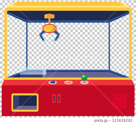 中身の入っていない空のクレーンゲーム機のベクターイラスト素材(ガラスなし透過) 中身の入っていない空のクレーンゲーム機のベクターイラスト素材(ガラスなし透過) 121638282