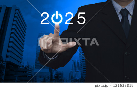 Business happy new year 2025 success concept Business happy new year 2025 success concept 121638819