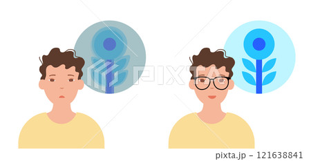 Choosing glasses in clinic 121638841