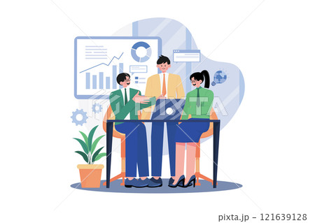 Concept Of A Group Of People In Teamwork Concept Of A Group Of People In Teamwork 121639128