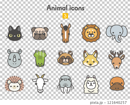 動物圖示集合 3 動物圖示集合 3 121640257