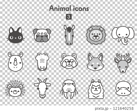 Animal icons collection 3 121640258