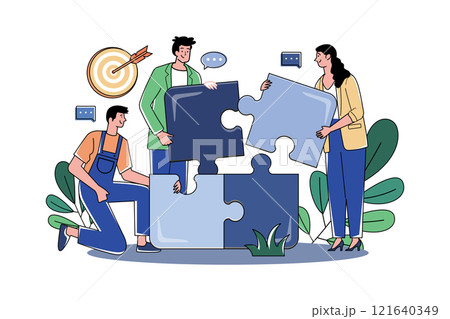 Group Of Volunteers Giving Charity Gifts To The Poor 121640349