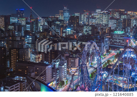 「東京都」シビックセンター展望台から望む夜景・文京区 「東京都」シビックセンター展望台から望む夜景・文京区 121640885