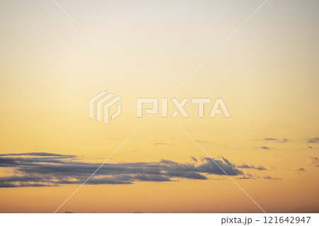 朝焼け 空 晴れ 元旦 元日 1月1日 【静岡県静岡市】 121642947