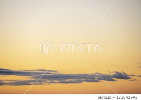 朝焼け 空 晴れ 元旦 元日 1月1日 【静岡県静岡市】 121642948