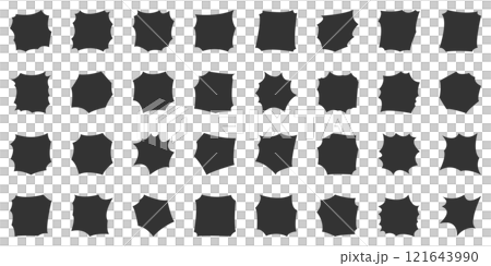 ギザギザの吹き出し 白黒 Speech bubble.bubble burst vector ギザギザの吹き出し 白黒 Speech bubble.bubble burst vector 121643990