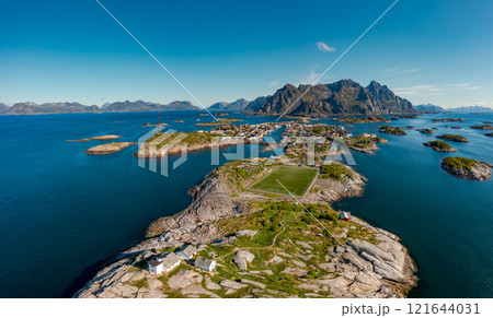 Henningsvaer Lofoten is an archipelago in the county of Nordland, Norway. 121644031
