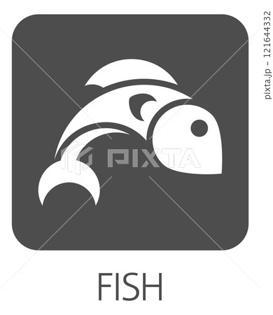 Fish Seafood Food Icon Concept 121644332