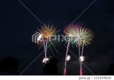 古都ひろさき花火の集い ワイドスターマイン 121644620