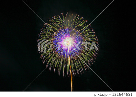 古都ひろさき花火の集い 尺玉 三重芯変化菊 Japan Hirosaki Fireworks Fes 121644651
