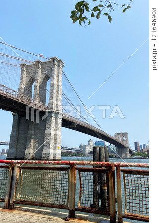 Brooklyn Bridge, Manhattan streets reportage photography of New York City, modern cityscape, Manhattan, NYC, NY, USA Brooklyn Bridge, Manhattan streets reportage photography of New York City, modern cityscape, Manhattan, NYC, NY, USA 121646908