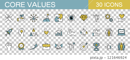 核心價值業務圖示設定顏色 121646924