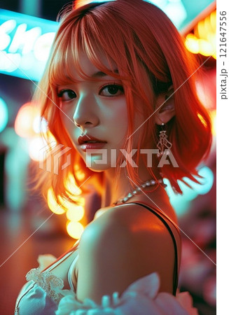 アニメ 女の子 コスプレ レイヤー  イベント コスチューム [AI生成画像] 121647556