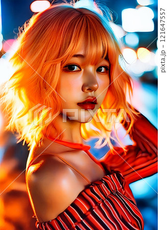 アニメ 女の子 コスプレ レイヤー  イベント コスチューム [AI生成画像] 121647557