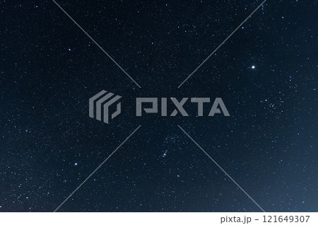 満点の星空　冬の夜空 121649307