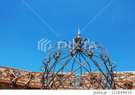 Castle in the city of Nitra, Slovakia. Wishing Well at the top of Nitra grad. Castle in the city of Nitra, Slovakia. Wishing Well at the top of Nitra grad. 121649418