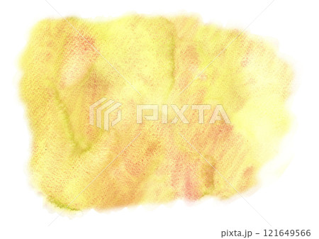 Watercolor yellow and pink colorful abstract background texture for cards or banner. Design illustration brush stroke 121649566