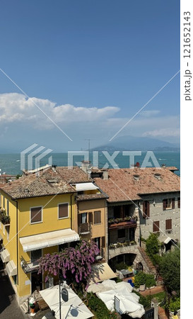 Charming Rooftops of Sirmione by Lake Garda, Italy 121652143