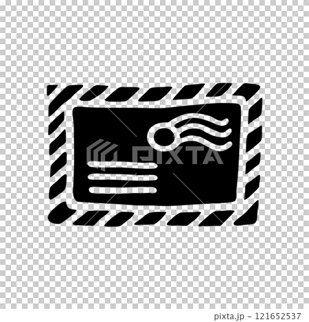 Doodle closed envelope hand drawn in flat style Doodle closed envelope hand drawn in flat style 121652537