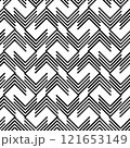 Geometric zig zag pattern, herringbone, vector 121653149