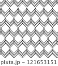 Geometric zig zag pattern, herringbone, vector 121653151