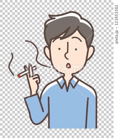 男人吸煙 男人吸煙 121653382