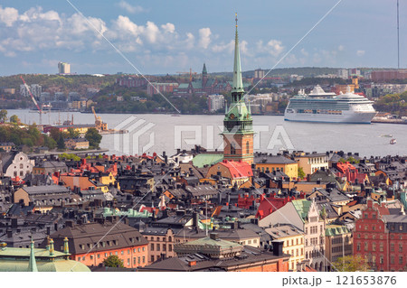 Old Town on Gamla Stan Island, Stockholm, Sweden 121653876