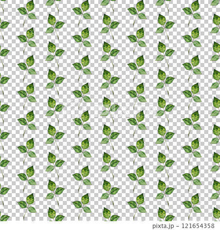 Rose leaf. Watercolor seamless pattern. Can be used for textile design, paper products 121654358