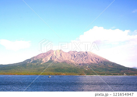 櫻島と鹿児島湾 櫻島と鹿児島湾 121654947