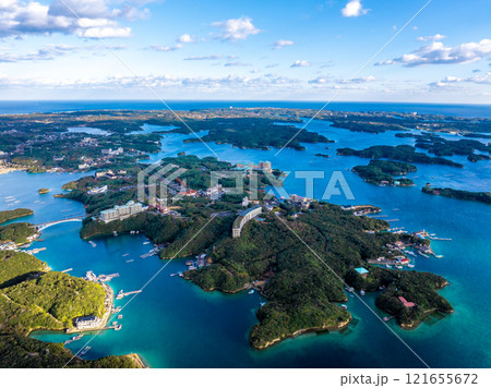 賢島と英虞湾（三重県志摩市） 121655672