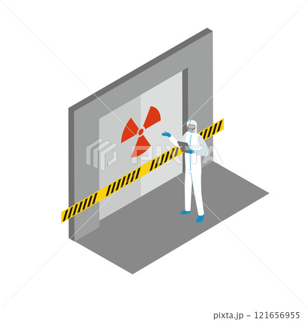 危険区域のイメージイラスト 121656955